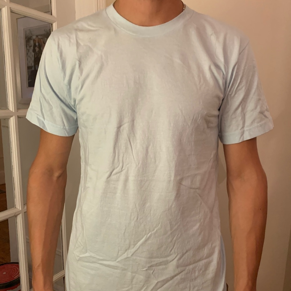 Light blue American apparel tee